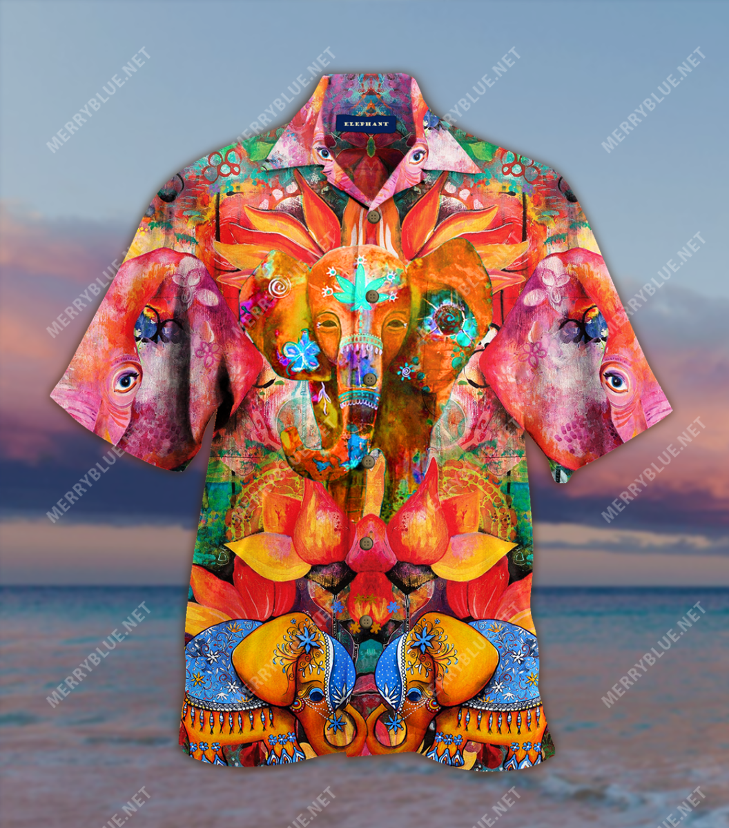 Amazing Elephant Unisex Hawaiian Shirt Ha71889