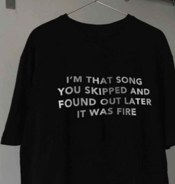 I Am That Song You Skipped and Found Out Later It Was Fire Tee Shirt Outfits