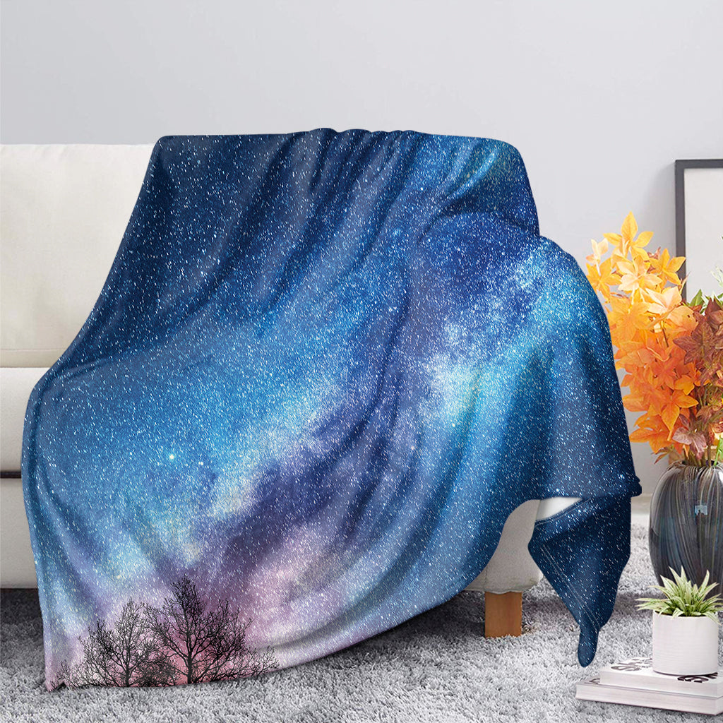 Night Sky Milky Way Print Blanket