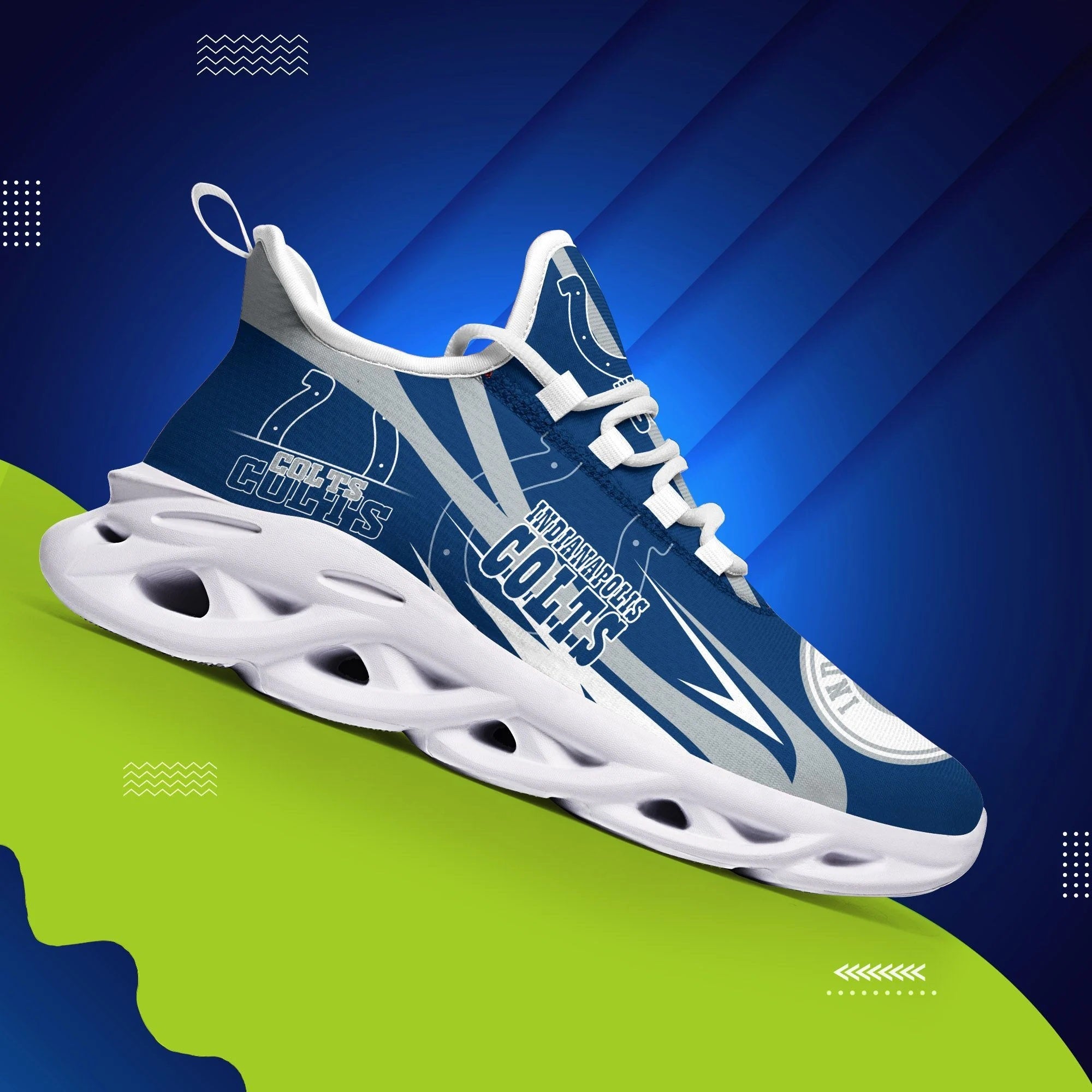 Indianapolis Colts Cool Air Max Running Shoes