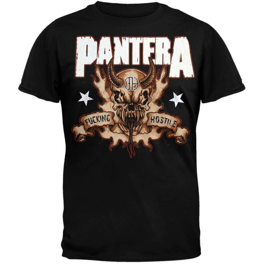 Pantera - Hostile Skull T-Shirt - TattoosCafe