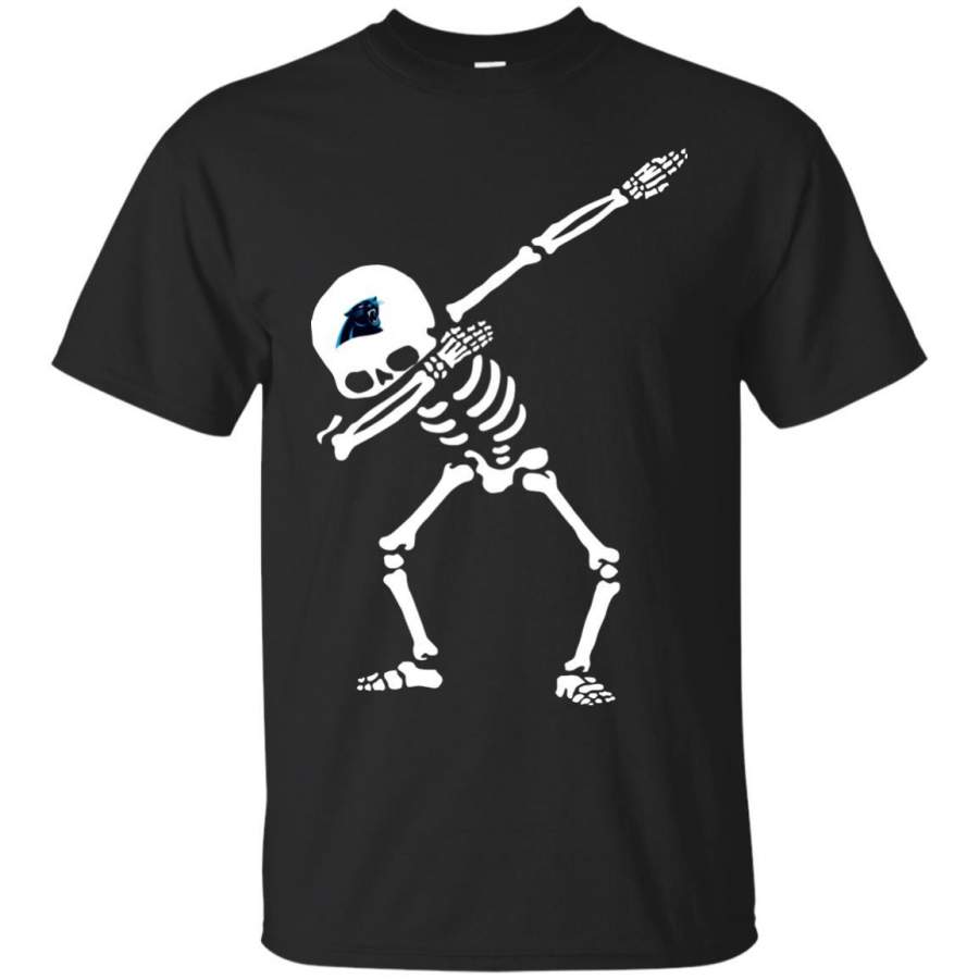 Dabbing Skull Carolina Panthers T Shirts