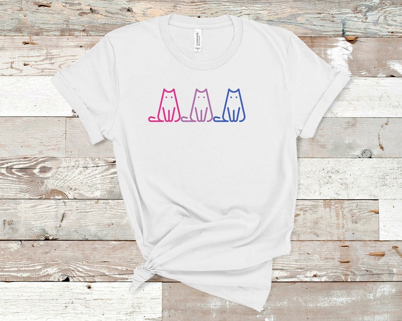 Bisexual Shirt, Bi Pride Cat Shirt, Lgbt T Shirt, Bisexual Pride Shirt, Lgbtq T Shirt, Lgbt Gifts