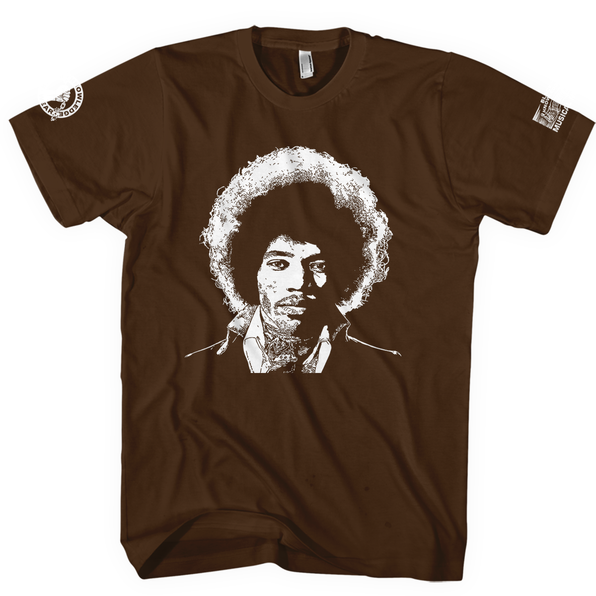 Musical Notes Jimi Hendrix T-Shirt - Black Queen