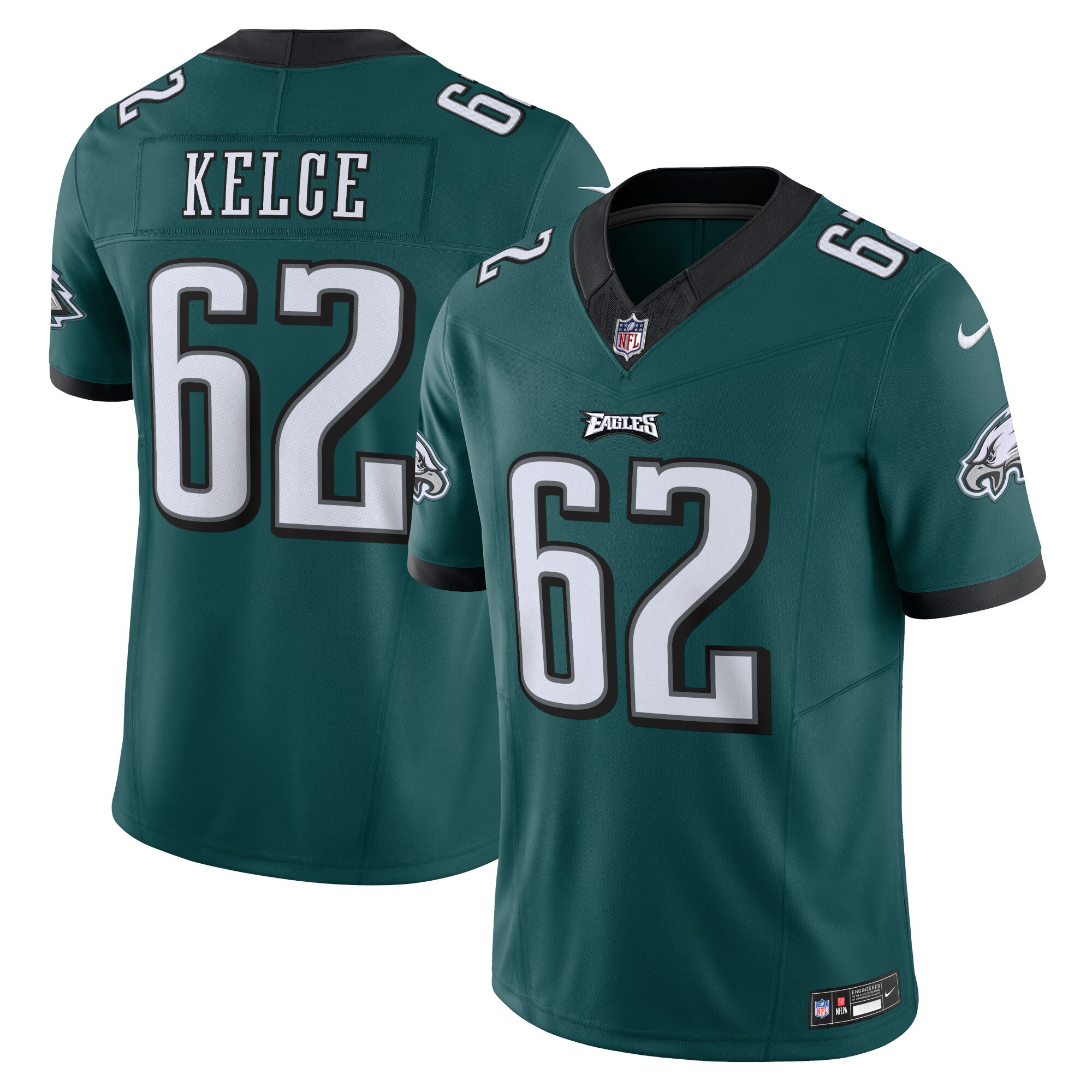 Jason Kelce Philadelphia Eagles Vapor F.U.S.E. Limited Jersey – Midnight Green