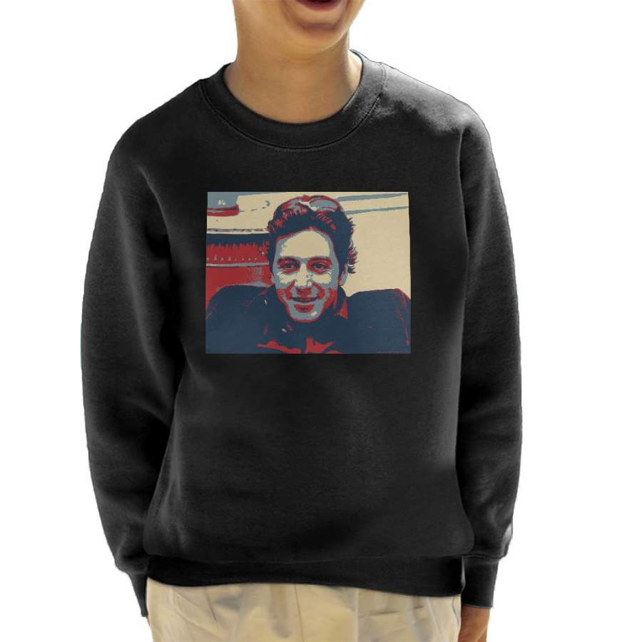 Al Pacino Dorchester Hotel 1974 Poster Style Kid’s Sweatshirt