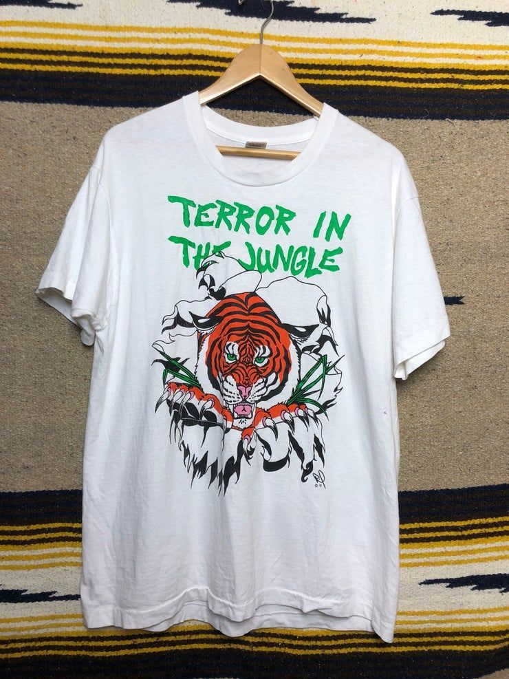 Vintage 1991 Terror In The Jungle Shirt