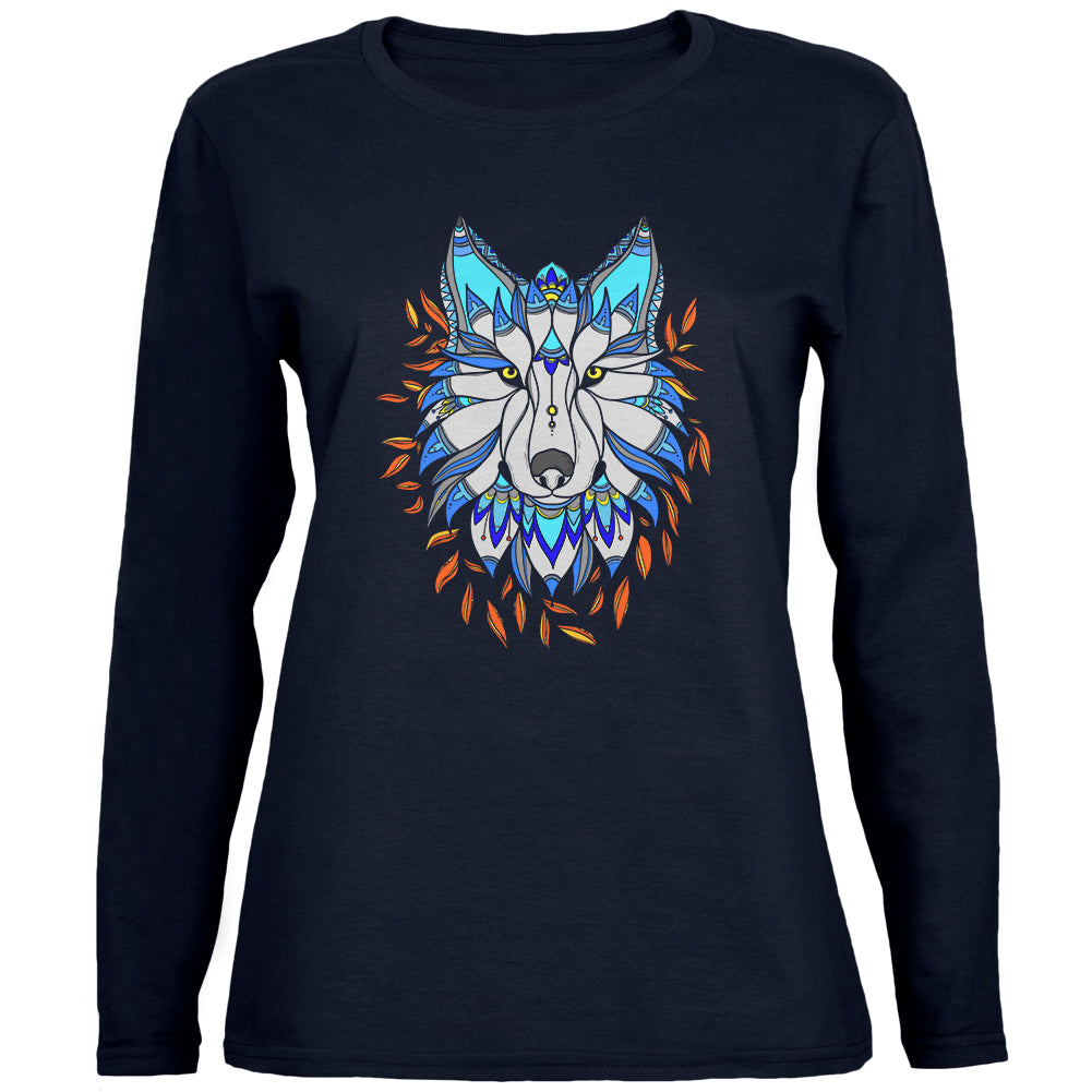 Totem Wolf Is My Spirit Animal Womens Long Sleeve T Shirt