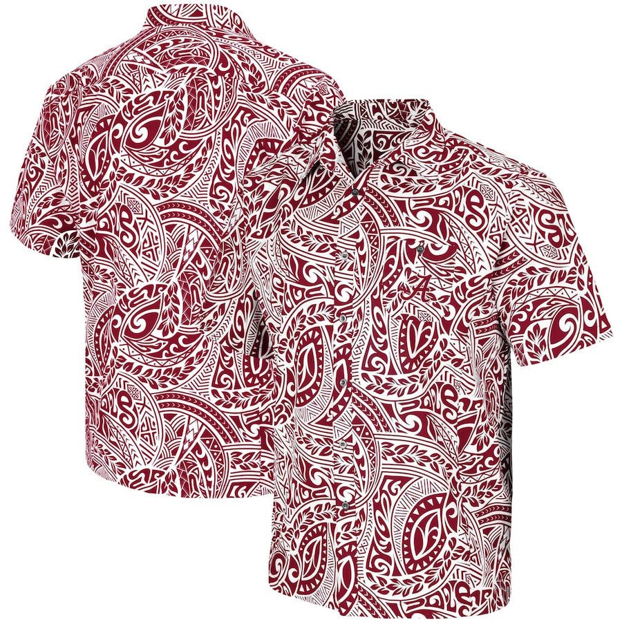 Colosseum Alabama Crimson Tide Make Like A Tree Camp Hawaii Shirt Ha111227