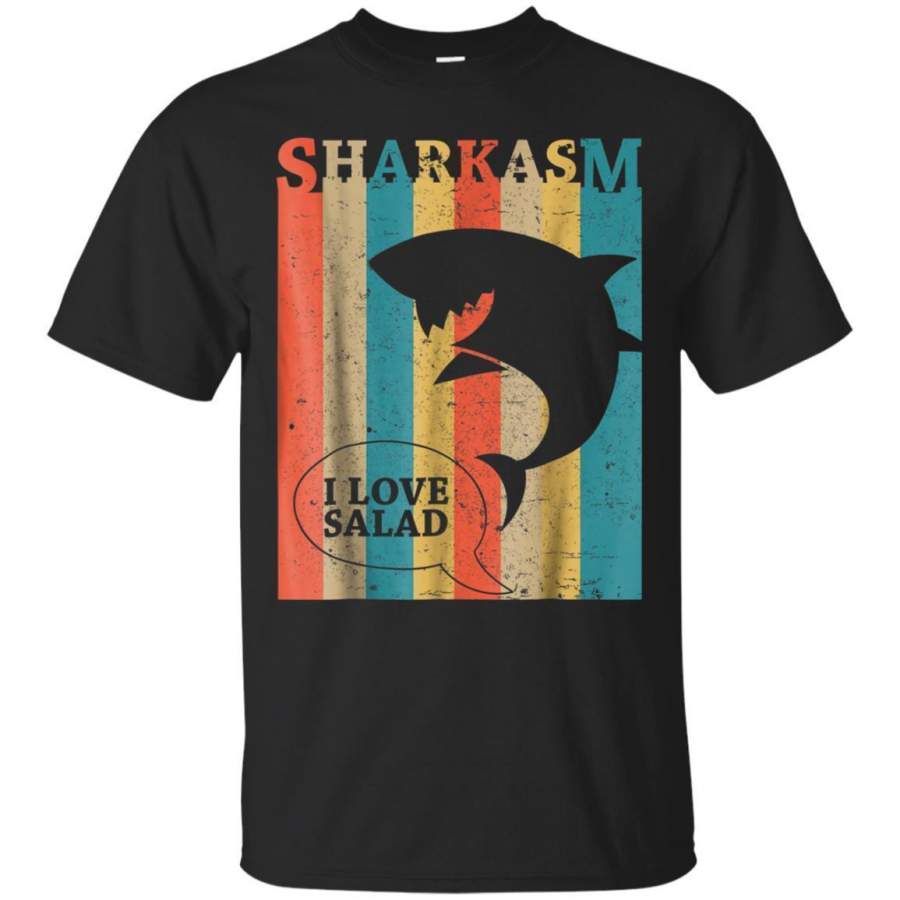 AGR Funny Vintage Sharkasm Shark Shirt Gifts For Men Women Kids Jaq T-shirt