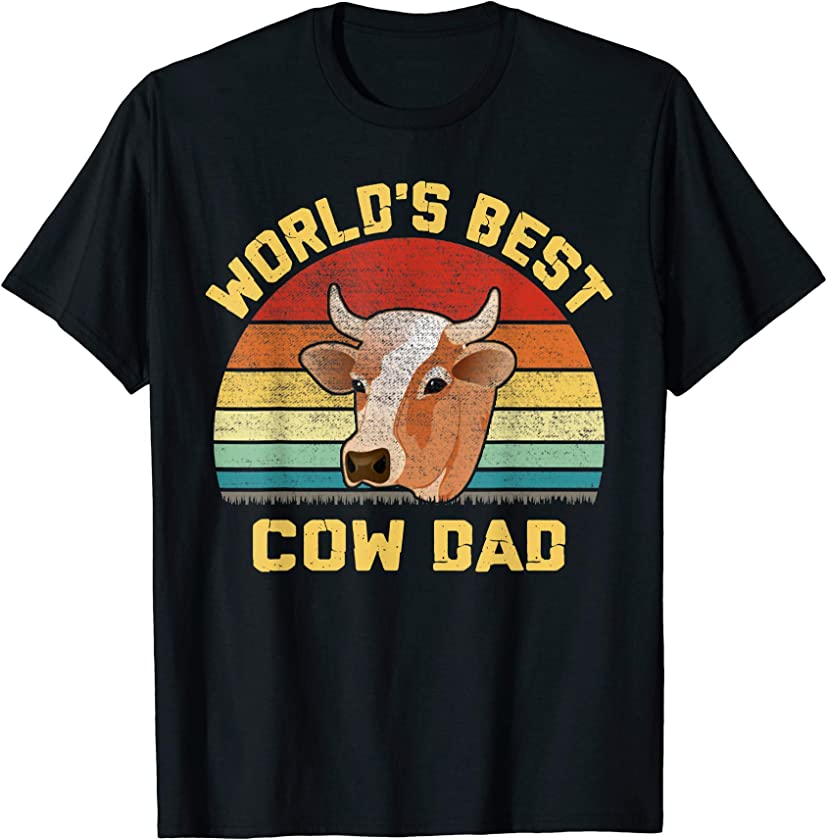 Vintage World’s Best Cow Dad T-Shirt