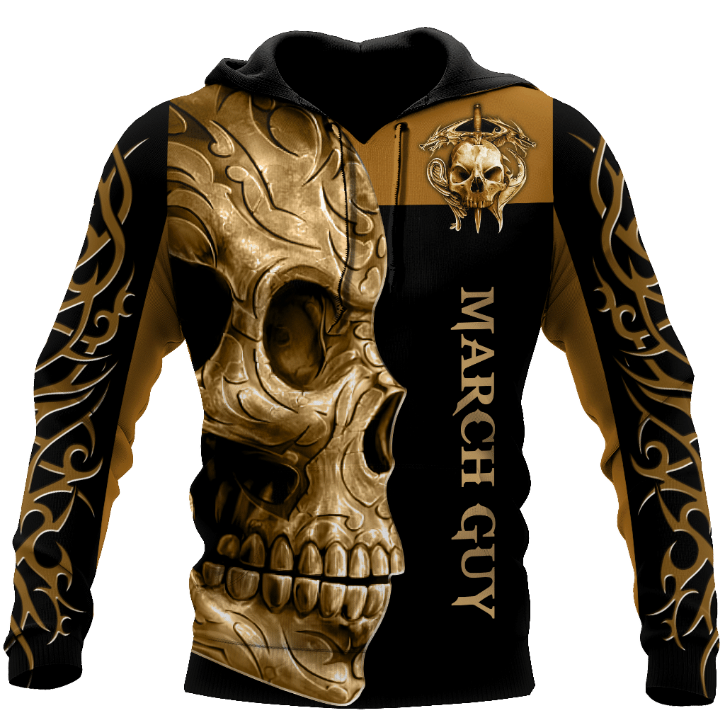 March Guy Skull 3D All Over Printed Shirts For Men And Women Mh1012200S3