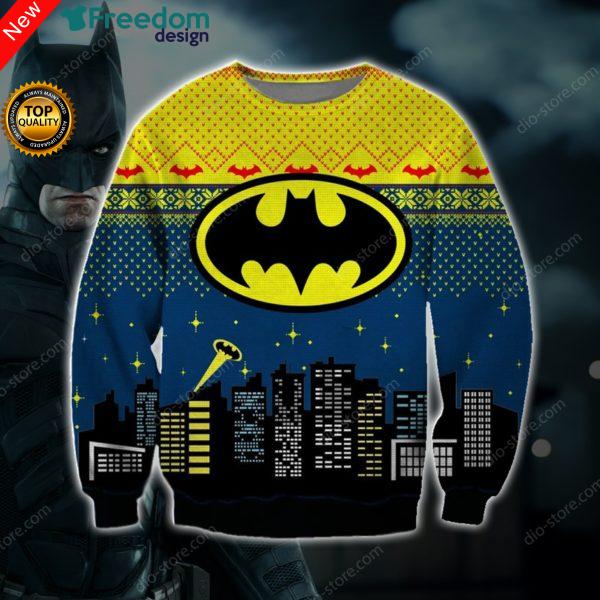 Batman 3D Print Ugly Christmas Sweater