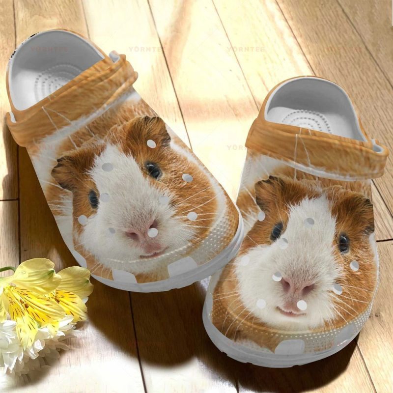 Custom Name Cute Guinea Pig Gift For Lover Rubber clog Shoes Comfy Footwear