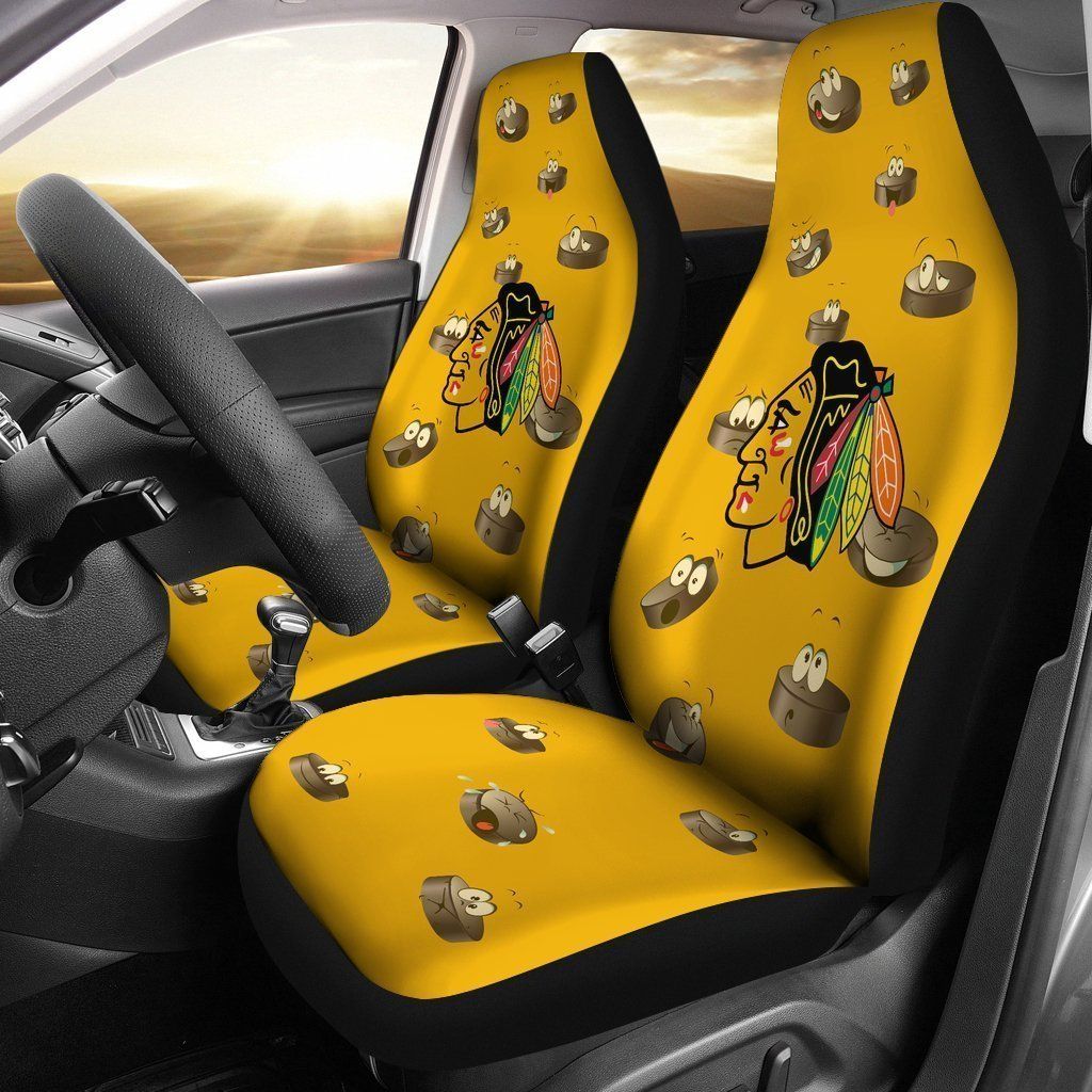 Chicago Blackhawks Car Seat Covers 2pcs v2