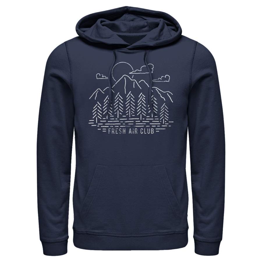 Lost Gods Men’s Fresh Air Club View  Lightweight Hoodie