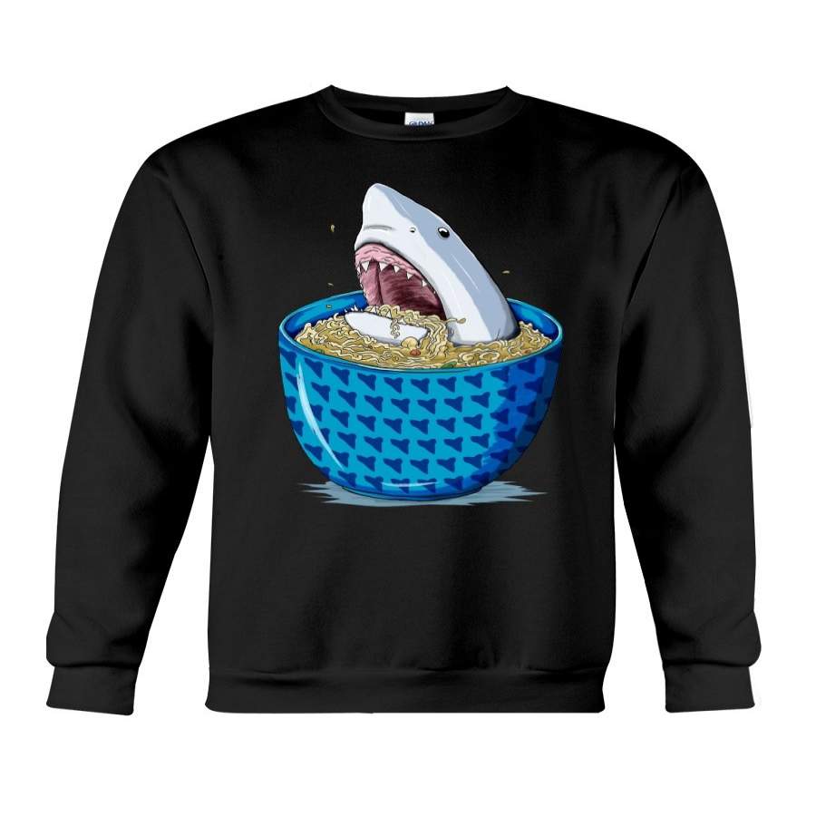 White Shark Ramen Funny Design Sweatshirt