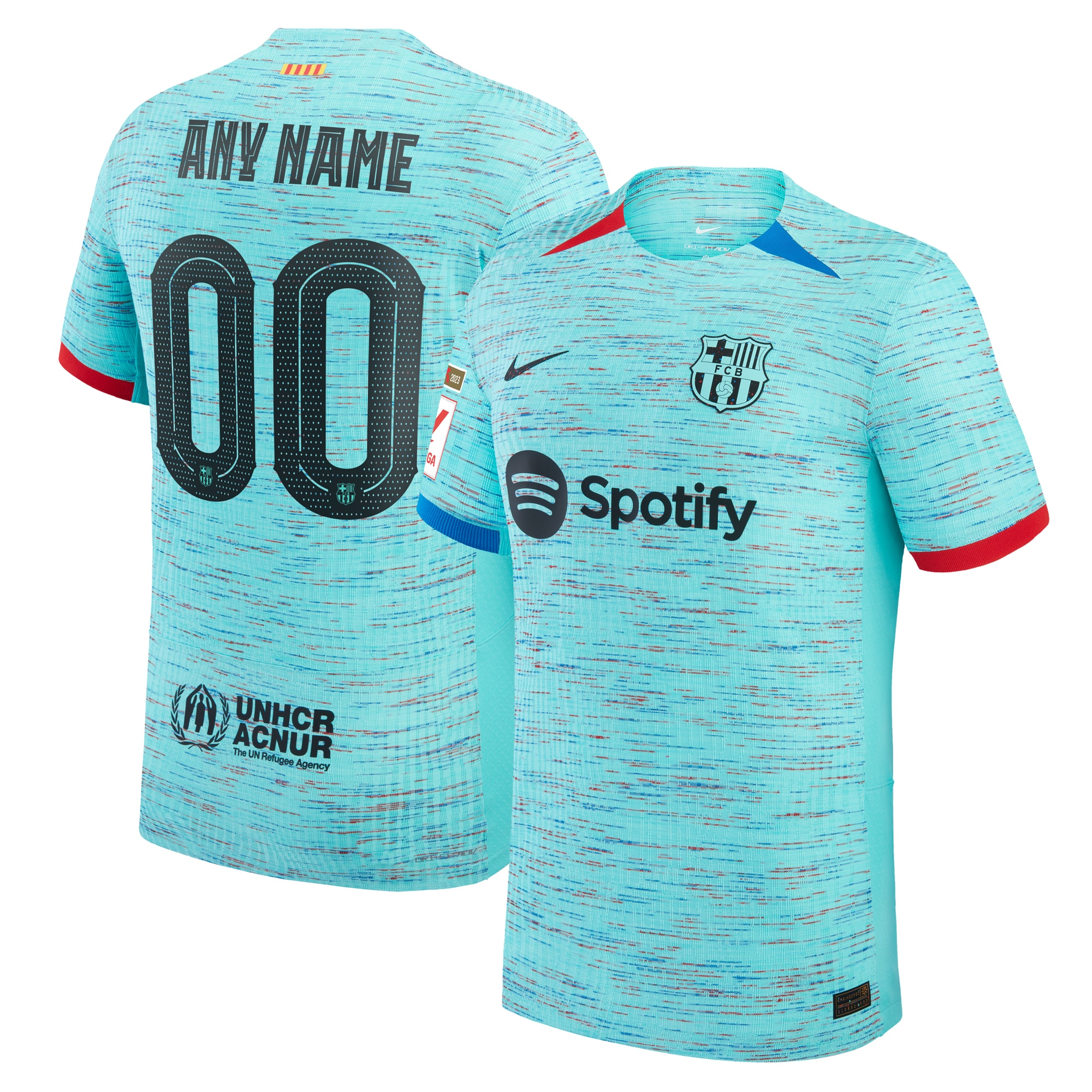 Barcelona 2023/24 Third Custom Authentic Jersey – Aqua