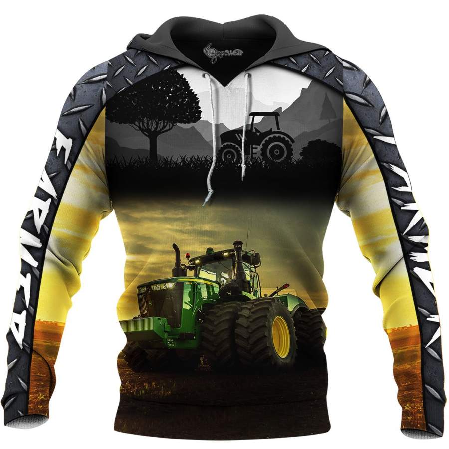 Beautiful JD Tractor 3D All Over Printed Shirts for Men and Women