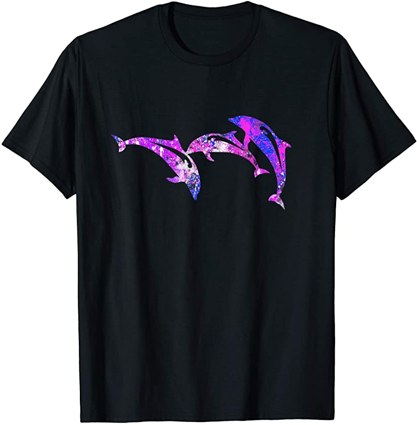 Cute Colorful Purple Dolphin T-Shirt