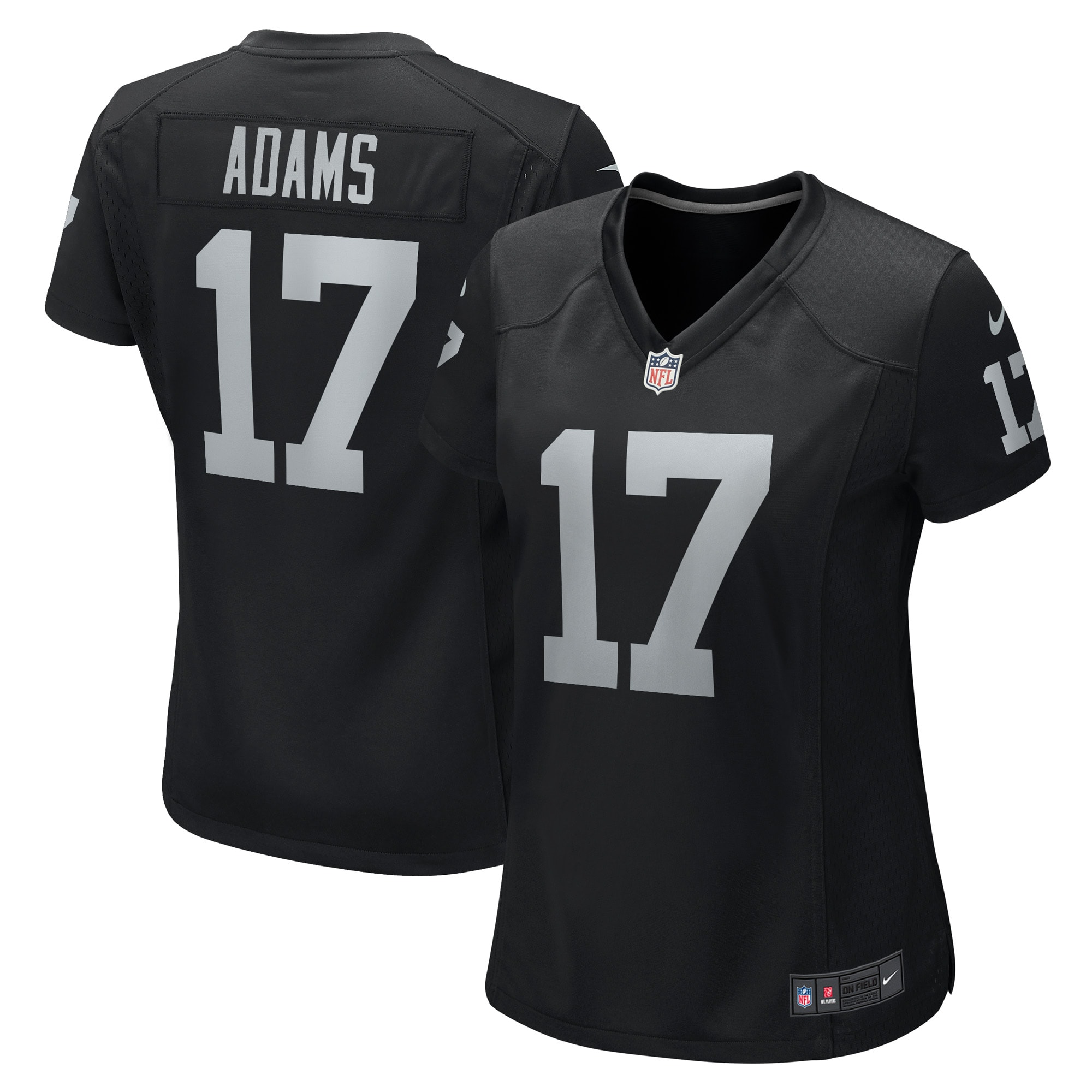 Women’s Las Vegas Raiders Davante Adams Black Player Jersey