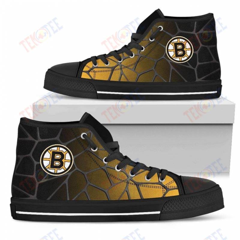 Mens Womens Boston Bruins Gradient High Top Shoes Colors Air Cushionshoes TMT902