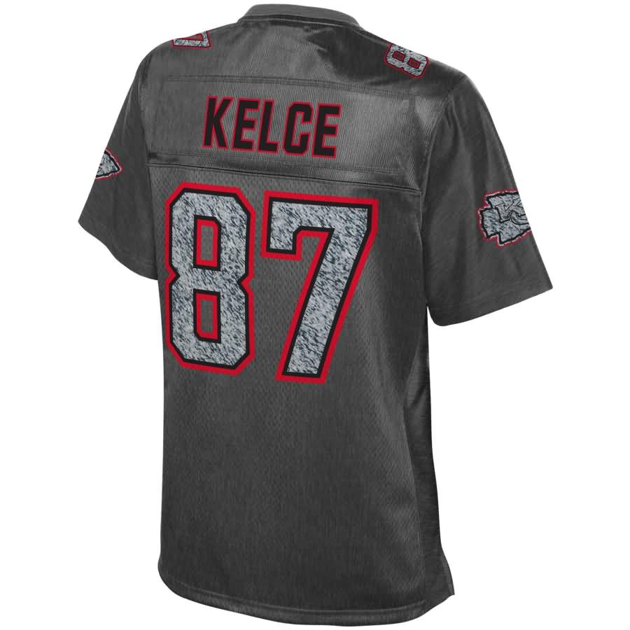 Travis Kelce Kansas City Chiefs NFL Pro Line Womens Static Fashion Jersey – Gray