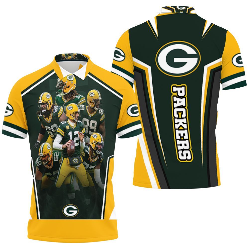 Green Bay Packers Logo Nfc North Division Champions 2021 Super Bowl Polo Shirt