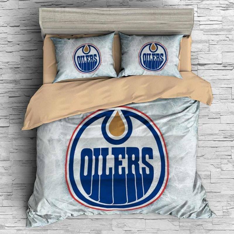 3D Customize Edmonton Oilers Bedding Set Duvet Cover Set Bedroom Set Bedlinen