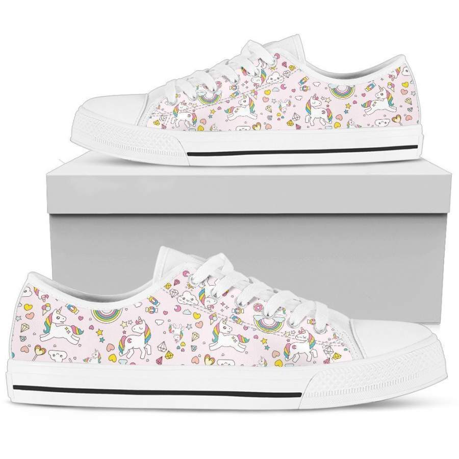 Unicorn pink Women’s Low Top Shoe