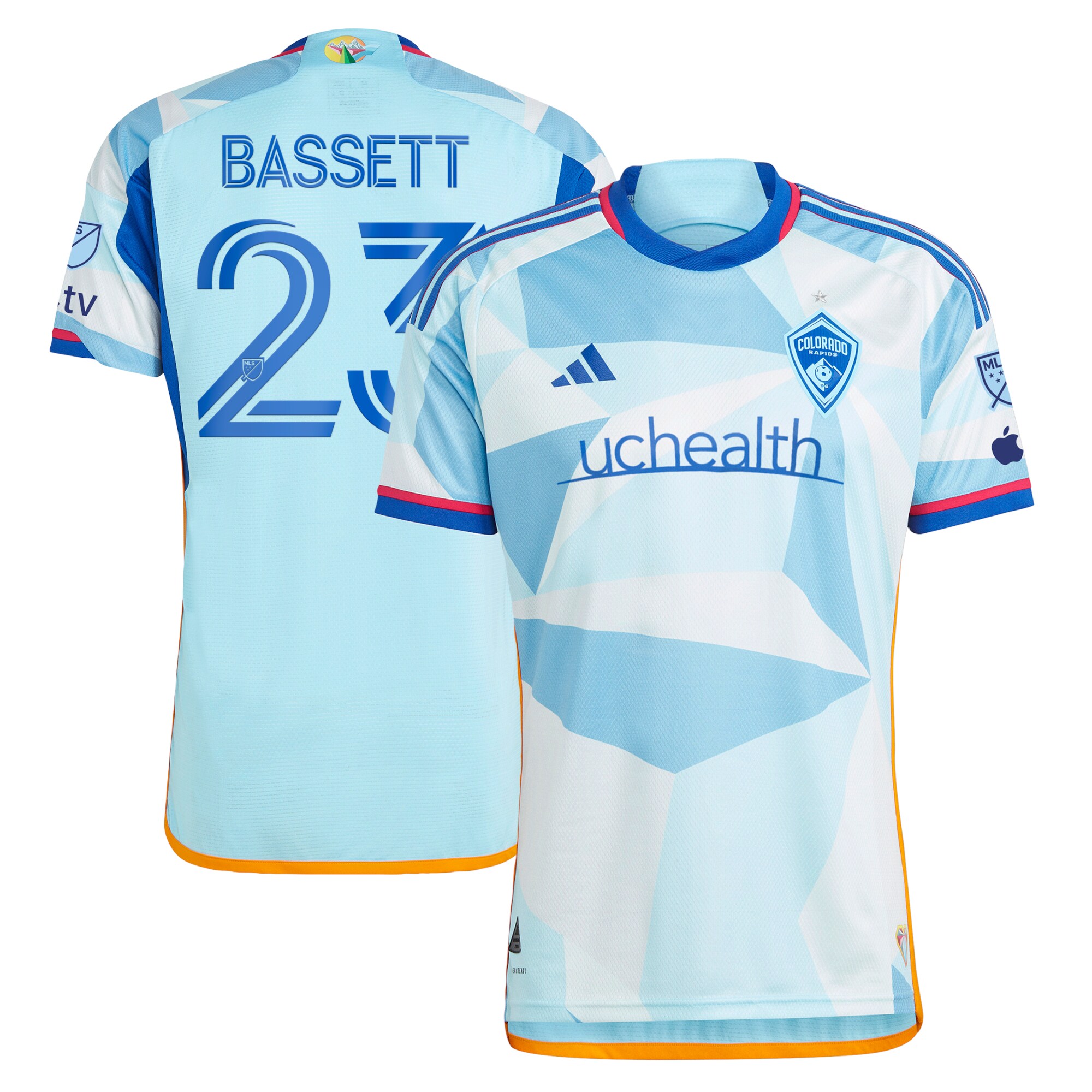 Cole Bassett Colorado Rapids 2023 New Day Kit Authentic Jersey – Light Blue