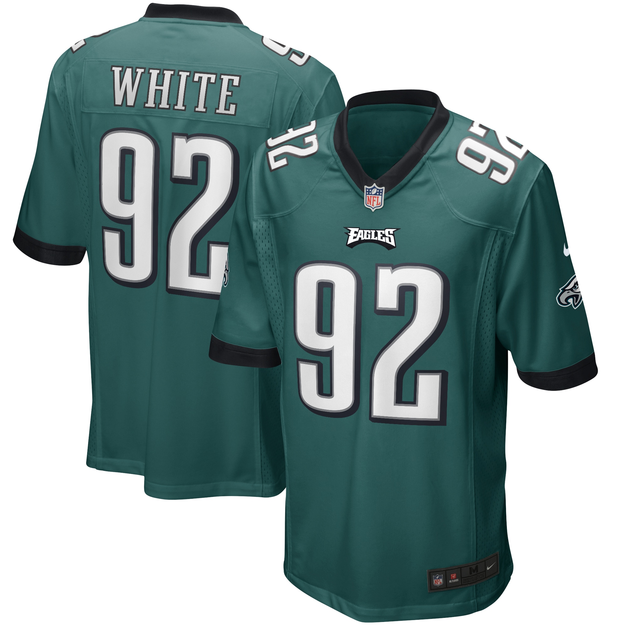 Men’s Philadelphia Eagles Reggie White Midnight Green Game Retired Player Jersey