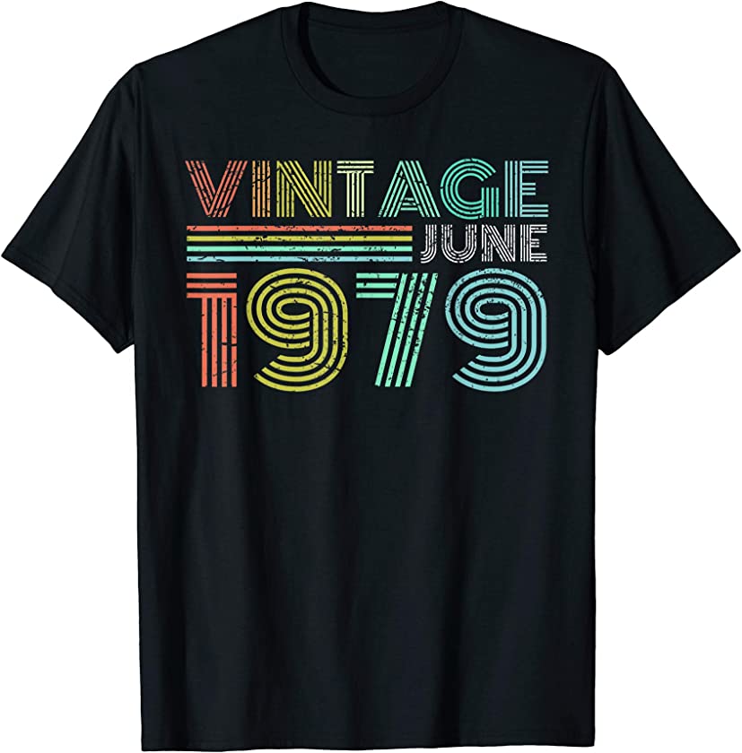 51st Birthday Gift Vintage June 1979 Fifty One 51 Years Old T-Shirt