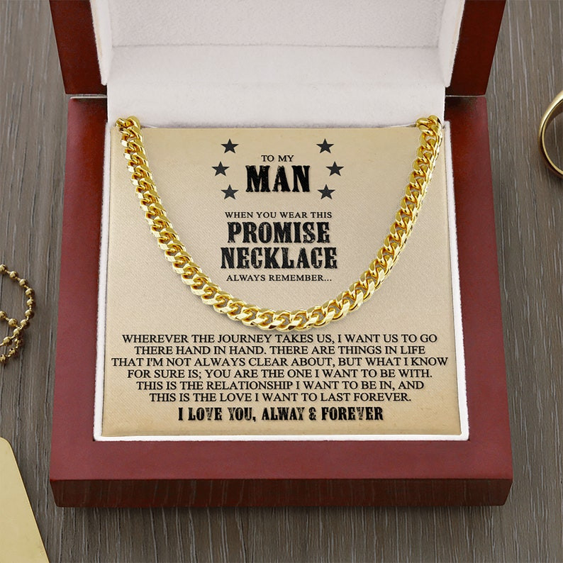 Valentines Day Gifts For Him, Cuban Necklace For Boyfriend, This Is The Relationship I Want To Be In