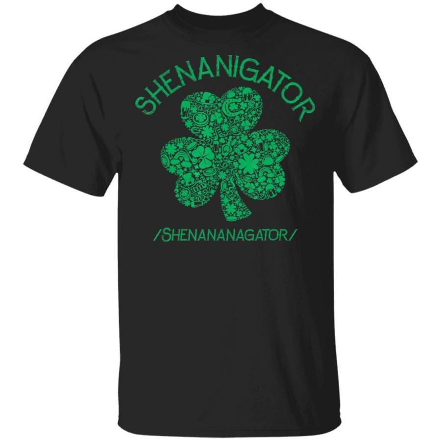 Vintage Shenanigator Irish Shamrock Clover St.Patrick’s Day T Shirt Saint Paddys Patricks Tshirt Lucky Shirts Drink Green Beer Irish Gifts Funny Tee