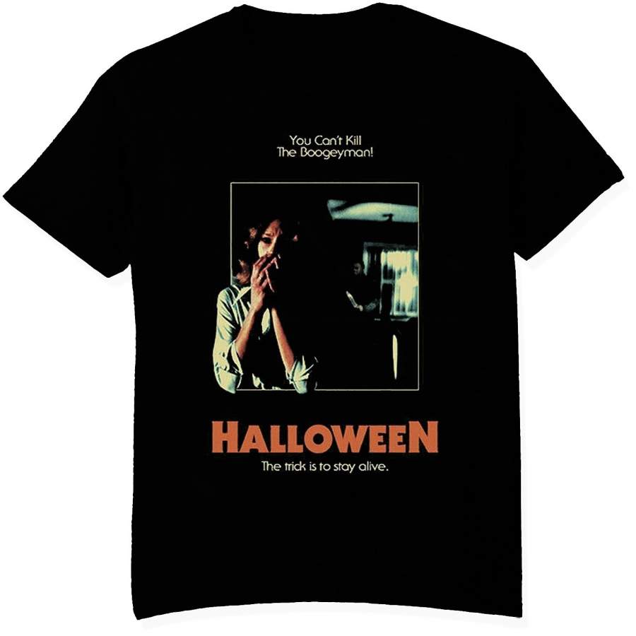 Halloween Fashion Casual T-Shirt Men’S Round Neck Short Sleeve Movie Poster Printed Top Size S-3Xl