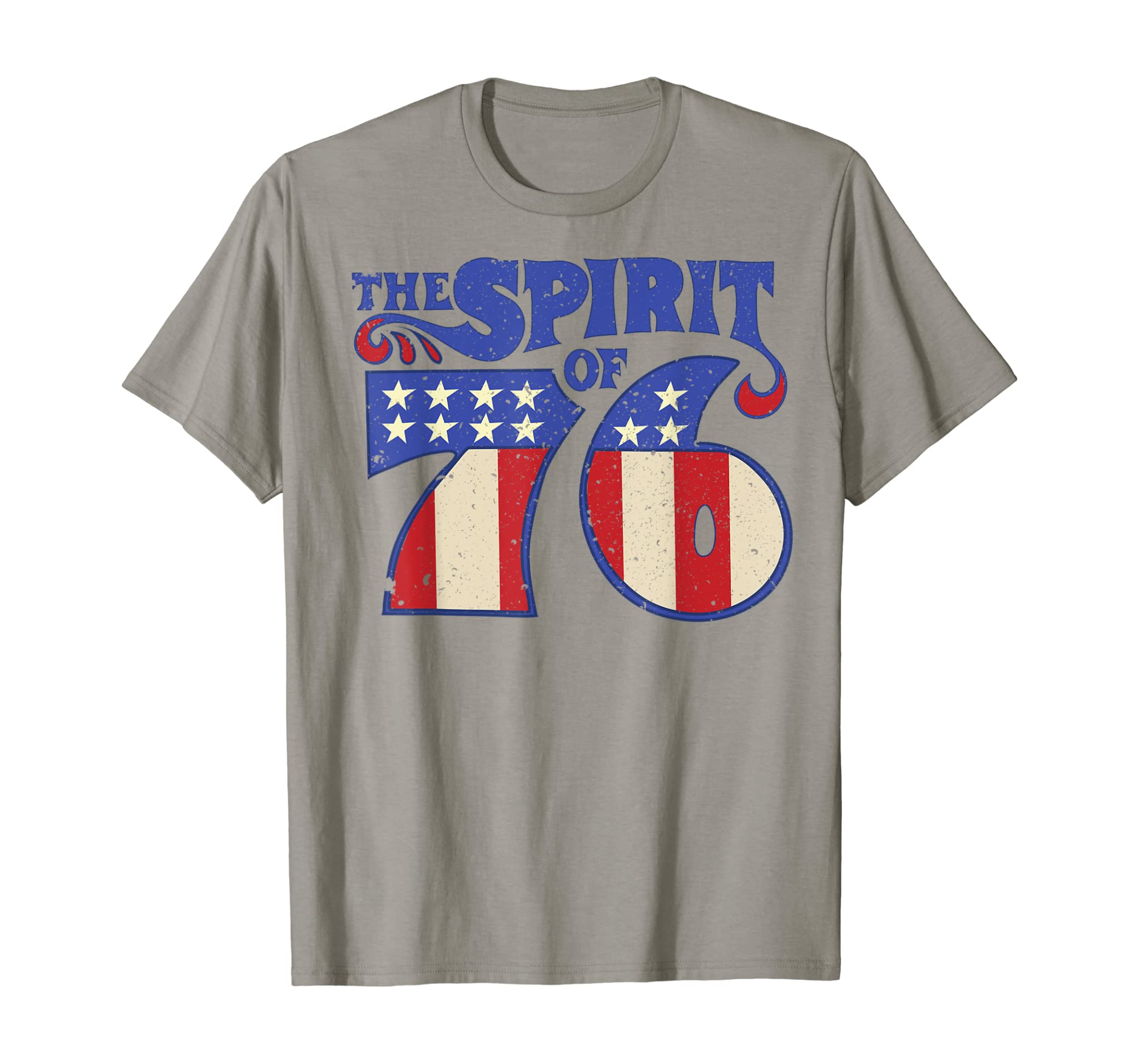 The Spirit 76 Vintage Retro 4th of July Independence Day T-Shirt