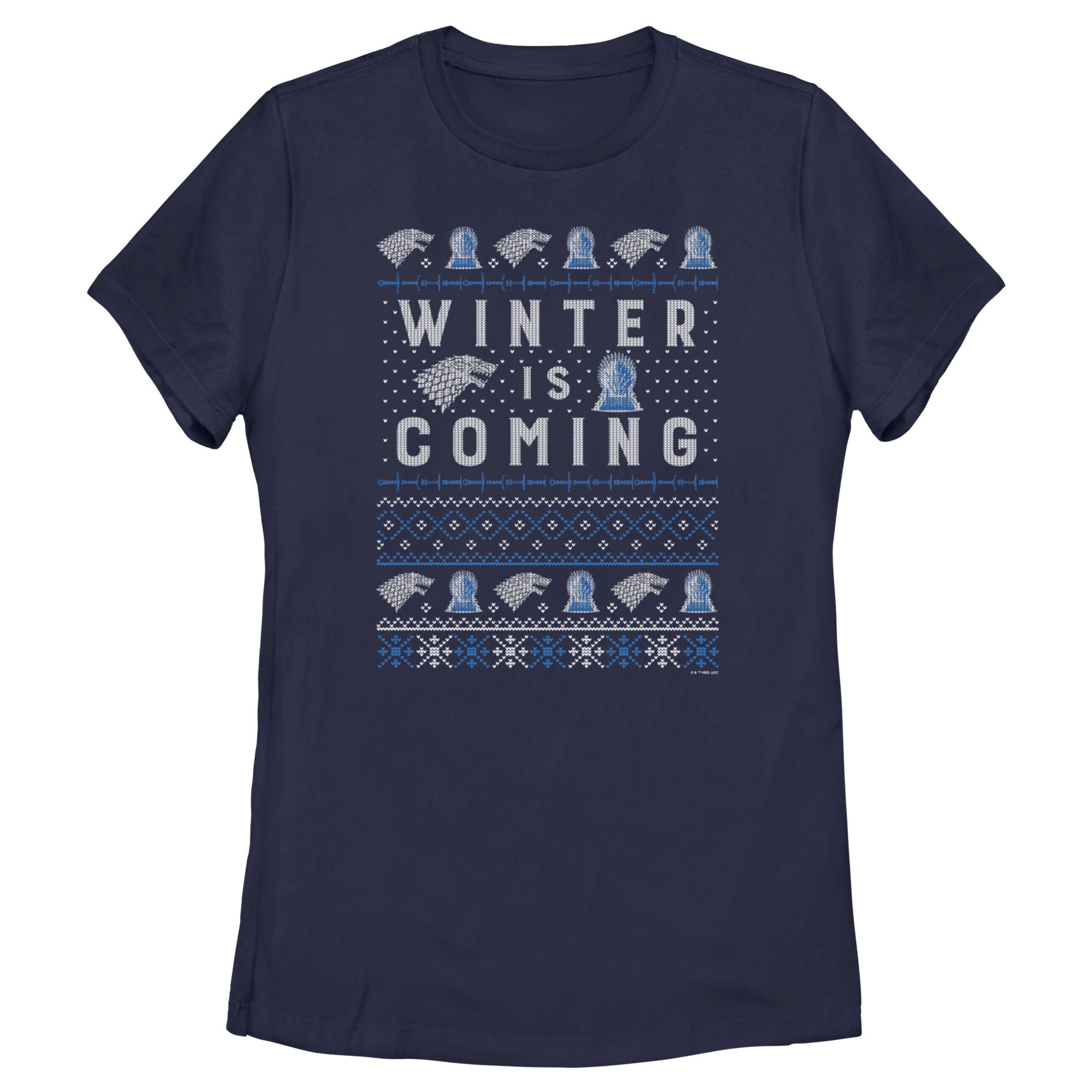 Women’S Game Of Thrones Christmas Winter Is Coming Sweater T-Shirt