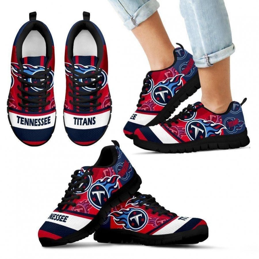 Three Impressing Point Of Logo Tennessee Titans Sneakers #803