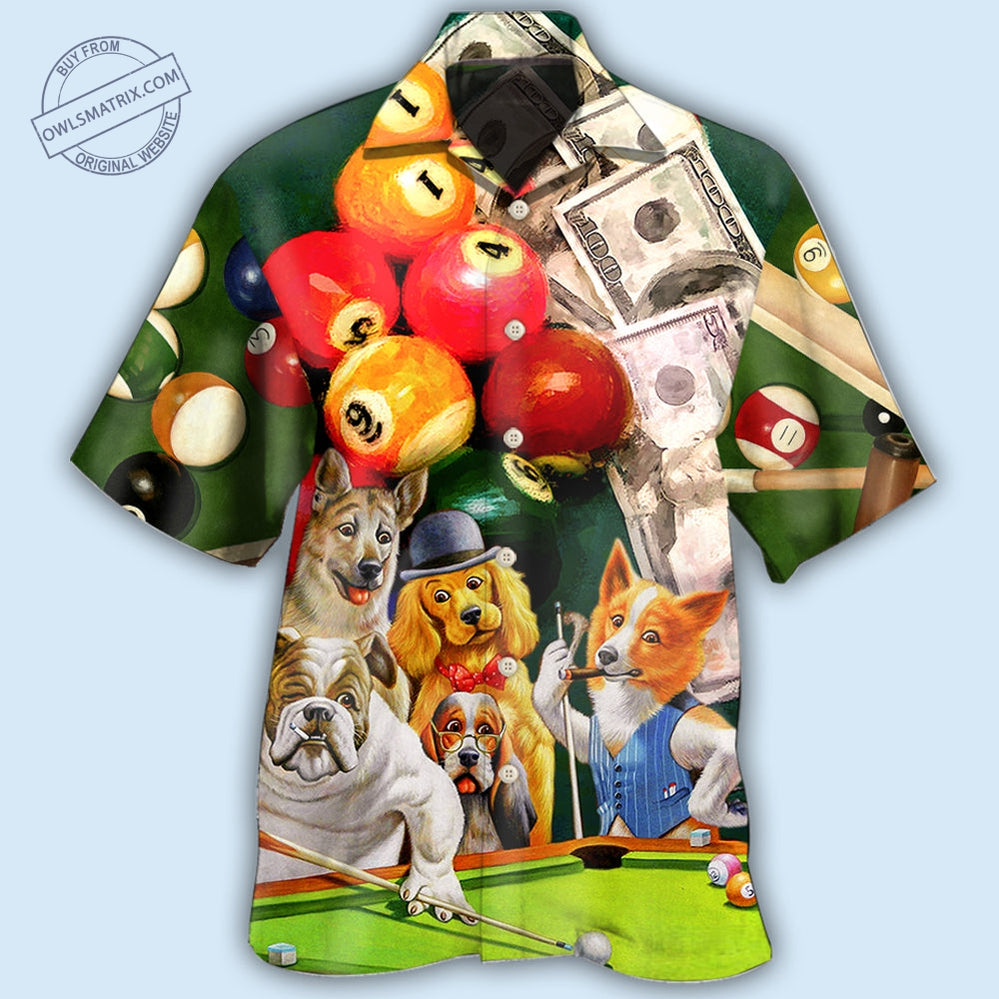 Billiards Funny Dog Hawaii Shirt Ha68669