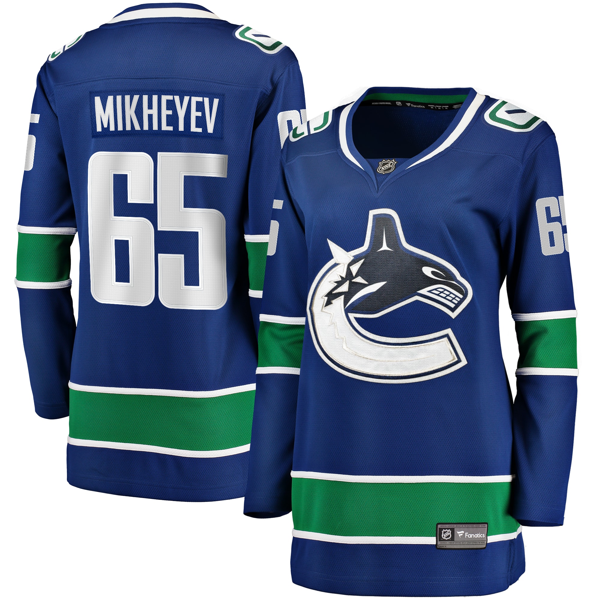 Women's Vancouver Canucks Ilya Mikheyev Blue Home Breakaway Player Jersey