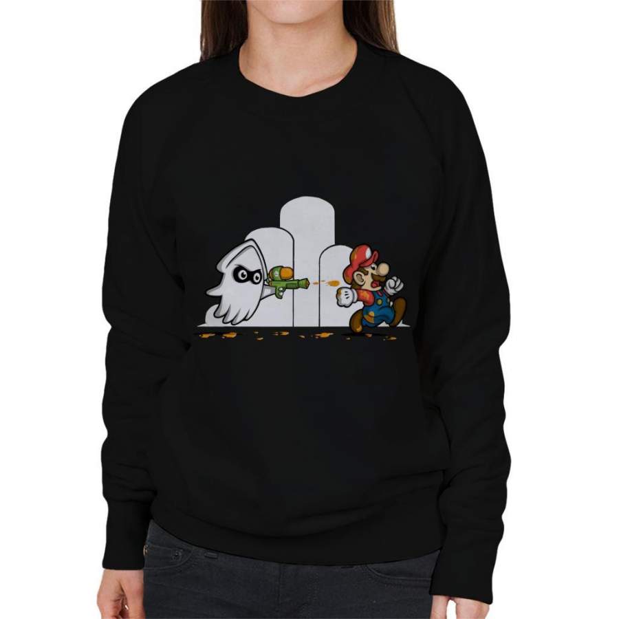 Super Mario Revenge Of The Squid Women’s Sweatshirt