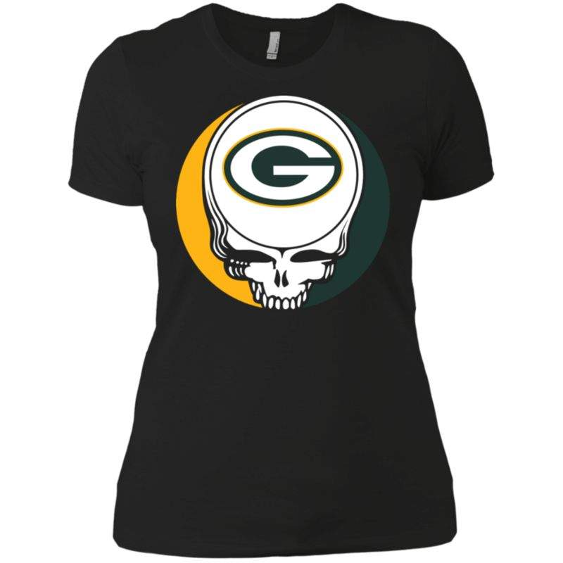 Green Bay Packers Your Face Football Fan Supporter Grateful Dead Shirt Ladies’ Boyfriend Shirt