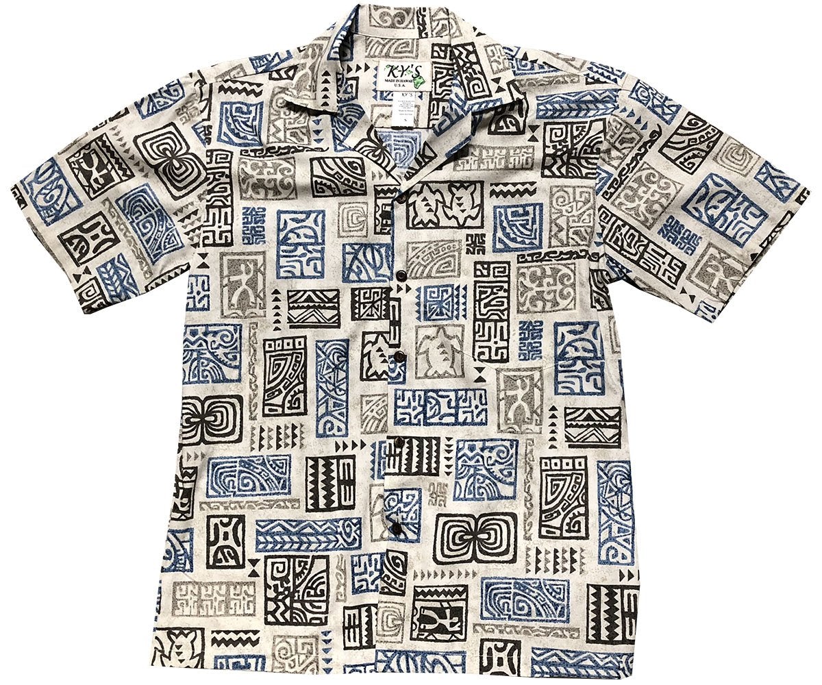 Ancient Stories Gray Hawaii Summer Shirt Ha108081