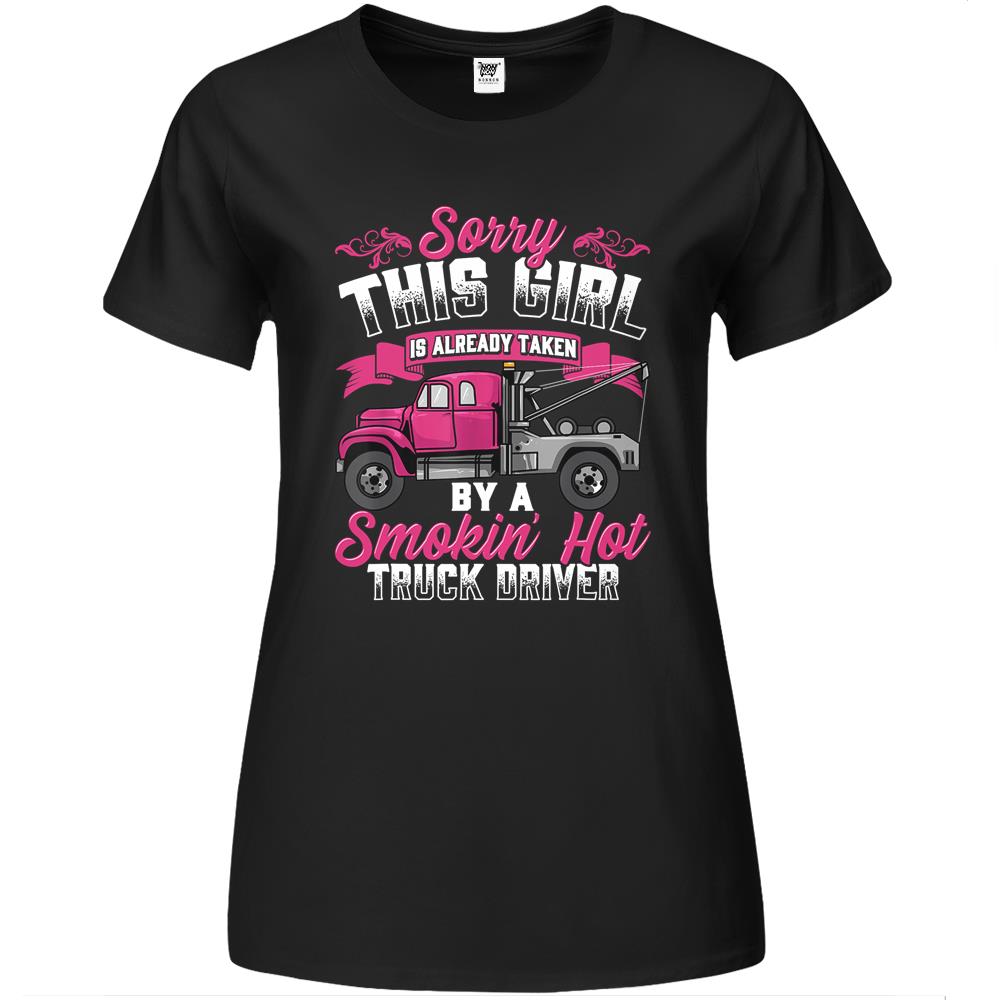 Tow Truck Driver Wife Girlfriend Gift Tow Trucker Premium Womens T Shirts