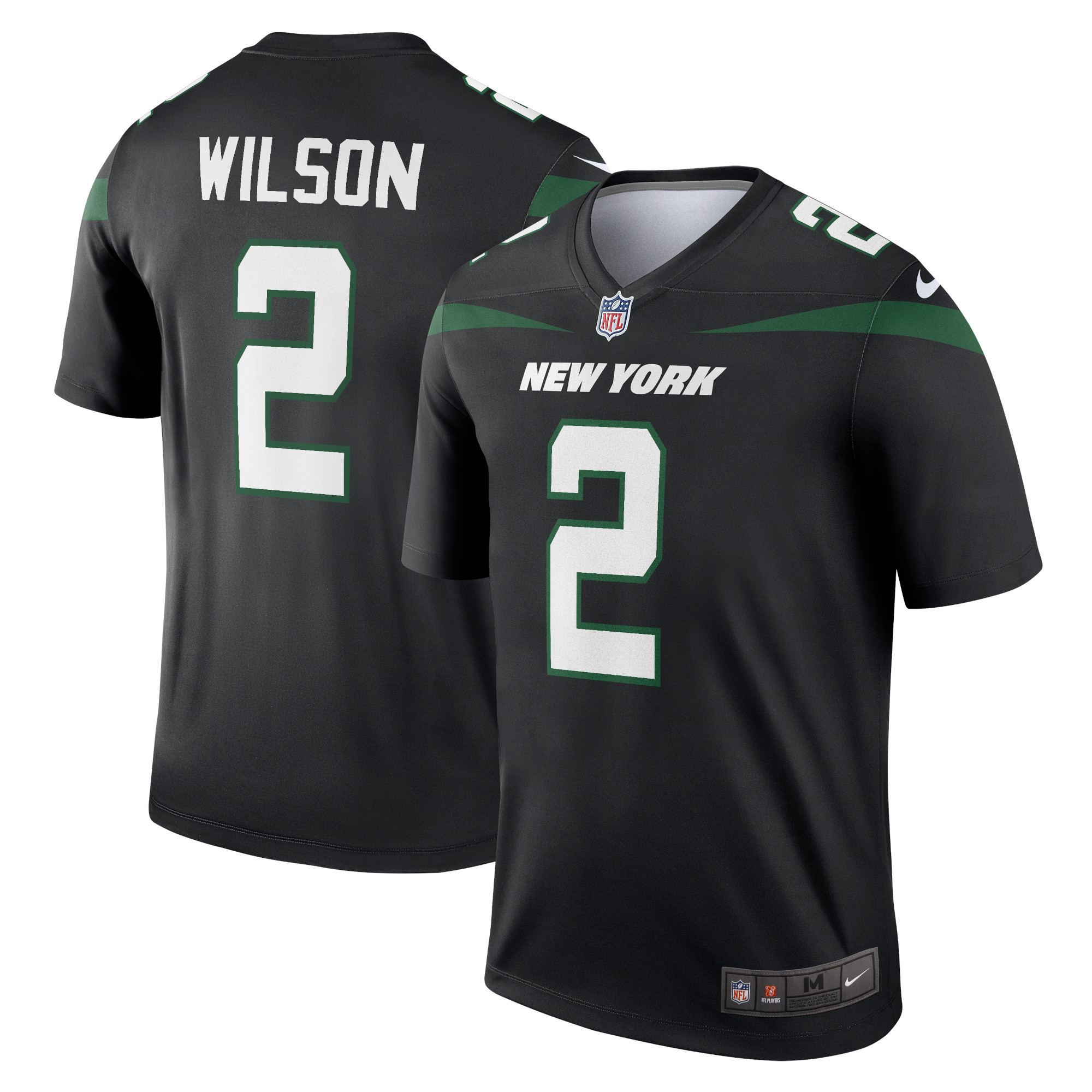 Zach Wilson New York Jets Legend Jersey Black NFL