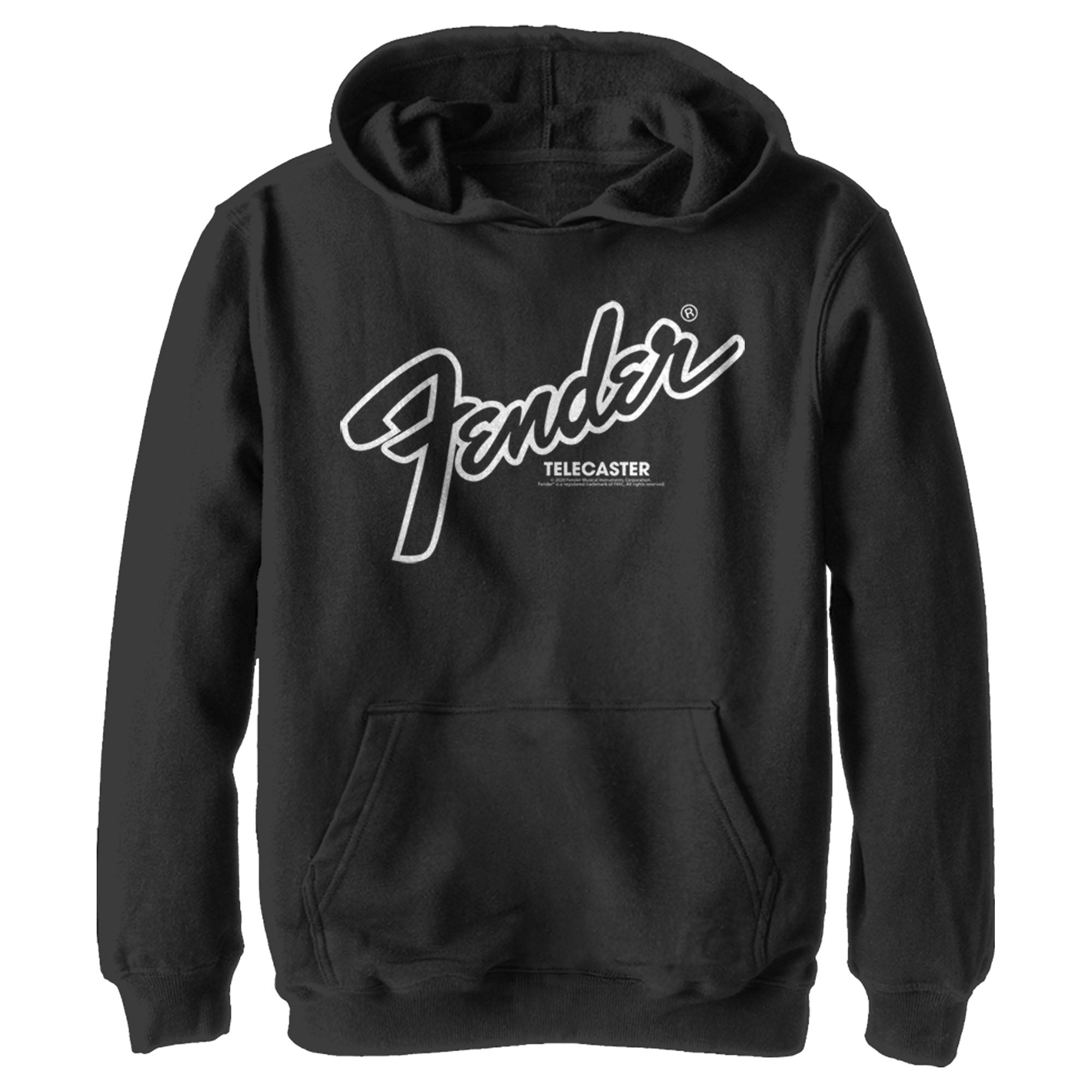 Boy’S Fender Telecaster Logo Pull Over Hoodie