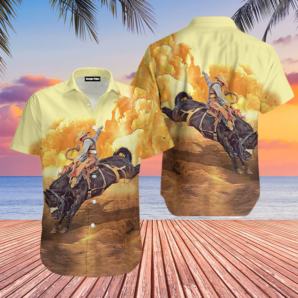 Saddle Bronc Riding Hawaii Shirt For Men Women Ha87597