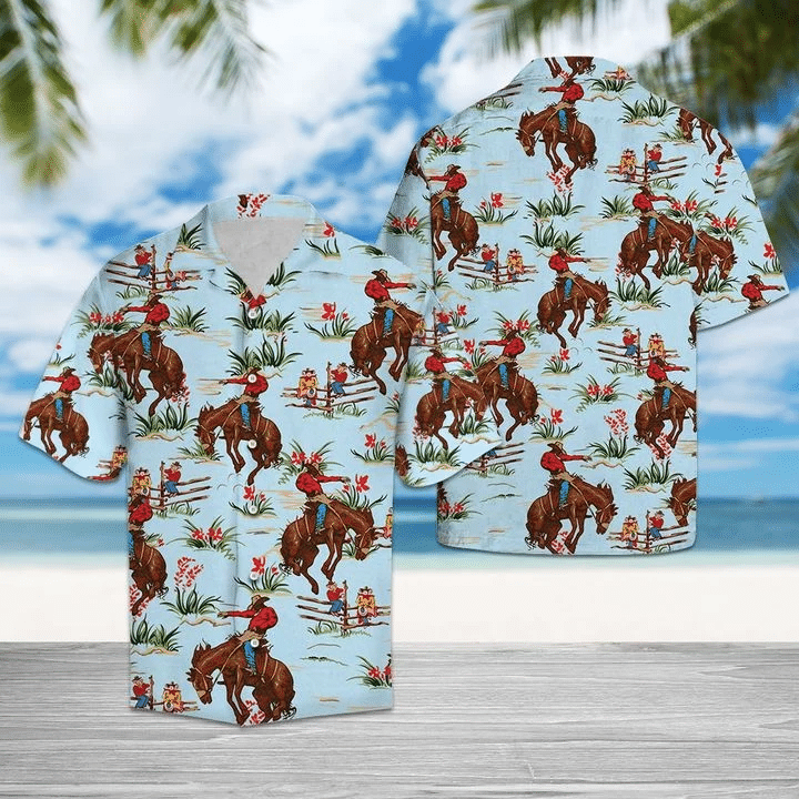 Awesome Cowboy Hawaiian Shirt | Unisex | Full Size | Adult | Colorful | Hw1141