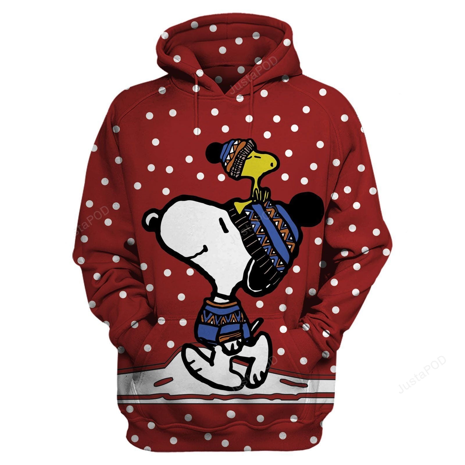 Snoopy Christmas Hoodie Snoopy And Woodstock Christmas Red Hoodie